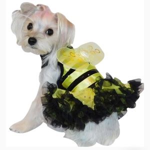Pawpatu Yellow Bumble Bee Costume Petti Dress for Pets-NWT